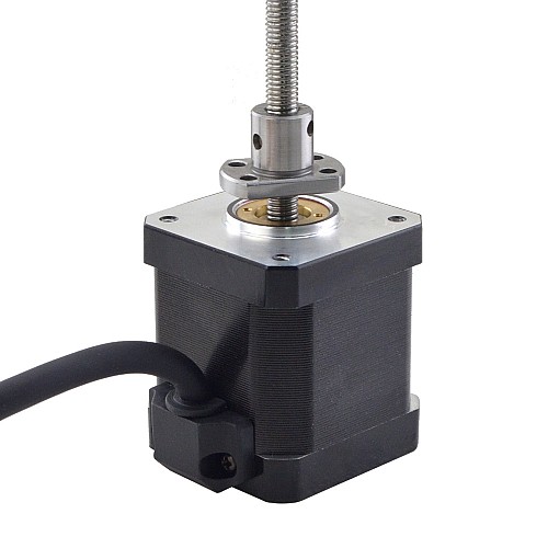 NEMA 17 외부 볼 나사 선형 스테퍼 모터 2.5A 48mm 스택 나사 리드 1mm(0.03937) 리드 길이 150mm NEMA 17 외부 볼 나사 선형 스테퍼 모터 2.5A 48mm 스택 나사 리드 1mm(0.03937) 리드 길이 150mm