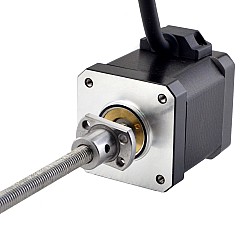 NEMA 17 외부 볼 나사 선형 스테퍼 모터 2.5A 48mm 스택 나사 리드 1mm(0.03937") 리드 길이 150mm