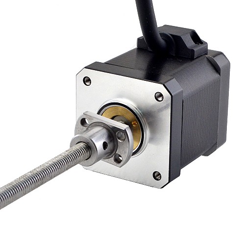 NEMA 17 외부 볼 나사 선형 스테퍼 모터 2.5A 48mm 스택 나사 리드 1mm(0.03937) 리드 길이 150mm NEMA 17 외부 볼 나사 선형 스테퍼 모터 2.5A 48mm 스택 나사 리드 1mm(0.03937) 리드 길이 150mm