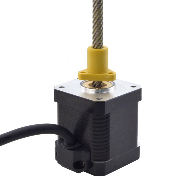 NEMA 17 외부 Acme 선형 스테퍼 모터 2.5A 48mm 스택 나사 리드 25.4mm(1) 리드 길이 150mm