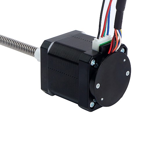 NEMA 17 외부 사다리꼴 선형 스테퍼 모터 1.68A 48mm 스택(자기 인코더 포함) 1000PPR(4000CPR) - 17E19S1684MB4-200RS-AR4 | StepperOnline