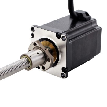 NEMA 23 외부 볼 나사 선형 스테퍼 모터 4.0A 76mm 스택 나사 리드 2mm(0.07874") 리드 길이 200mm