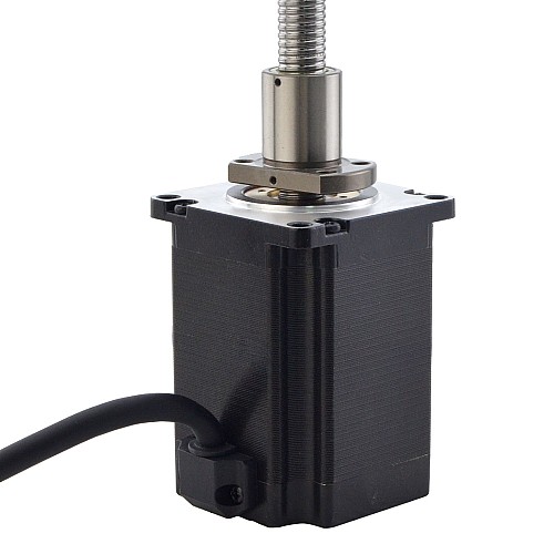 NEMA 23 외부 볼 나사 선형 스테퍼 모터 4.0A 75mm 스택 나사 리드 2mm(0.07874) 리드 길이 200mm