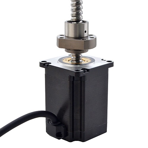 NEMA 23 외부 볼 나사 선형 스테퍼 모터 4.0A 75mm 스택 나사 리드 5mm(0.1969) 리드 길이 200mm