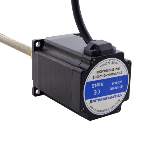 NEMA 23 외부 Acme 선형 스테퍼 모터 4.0A 76mm 길이 리드 10.16mm(0.4) 스트로크 200mm NEMA 23 외부 Acme 선형 스테퍼 모터 4.0A 76mm 길이 리드 10.16mm(0.4) 스트로크 200mm