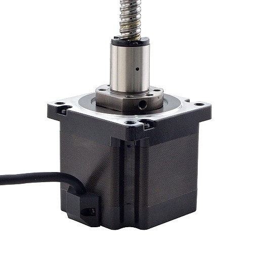 NEMA 34 외부 볼 나사 선형 스테퍼 모터 4.5Nm(637.25oz.in) 5.5A 76mm 스택 나사 리드 10mm(0.3937) 리드 길이 200mm
