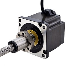 NEMA 34 외부 볼 나사 선형 스테퍼 모터 4.5Nm(637.25oz.in) 5.5A 76mm 스택 나사 리드 10mm(0.3937") 리드 길이 200mm