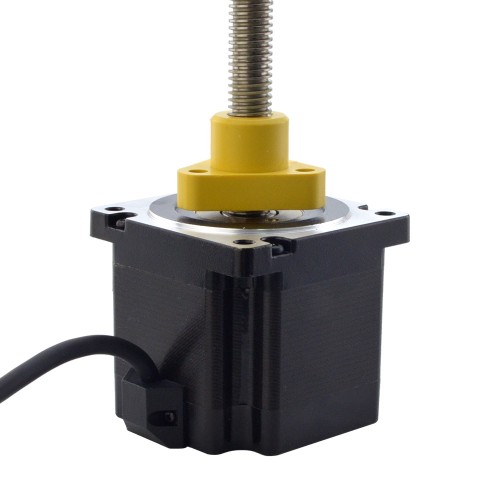 NEMA 34 외부 Acme 선형 스테퍼 모터 5.5A 76mm 길이 리드 2.54mm(0.1) 스트로크 200mm