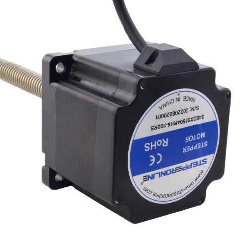 NEMA 34 외부 Acme 선형 스테퍼 모터 5.5A 76mm 길이 리드 6.35mm(0.25) 스트로크 200mm