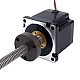 NEMA 34 외부 Acme 선형 스테퍼 모터 5.5A 76mm 길이 리드 6.35mm(0.25") 스트로크 250mm - 34E31S5504RK5-250RS | StepperOnline