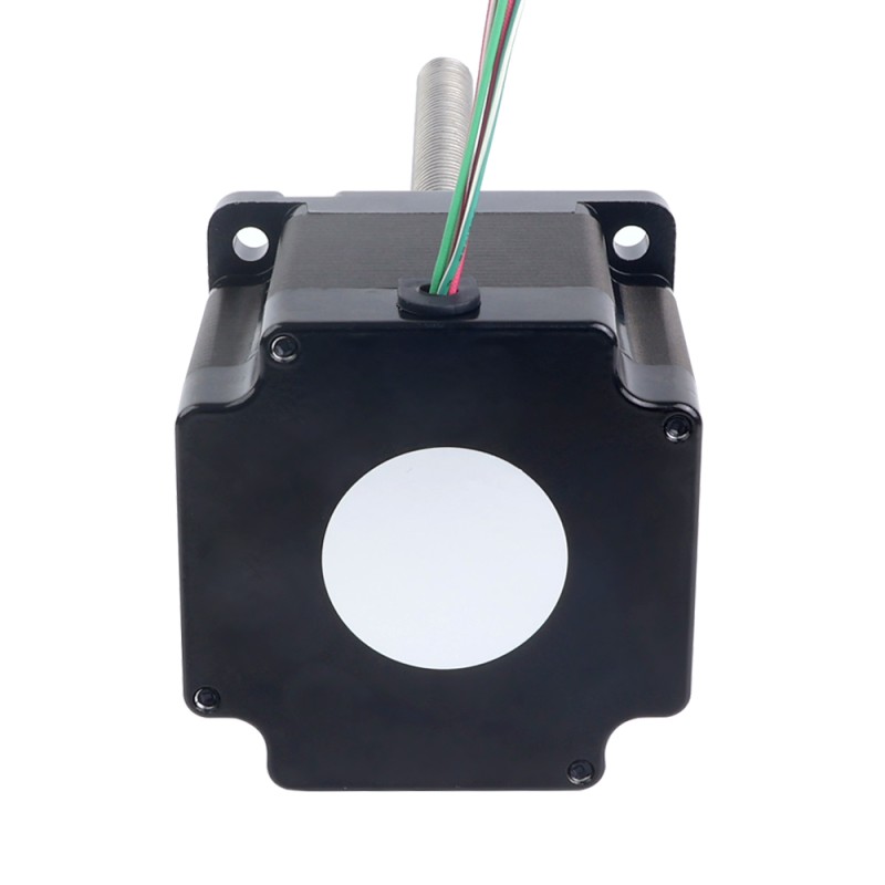 NEMA 34 외부 Acme 선형 스테퍼 모터 5.5A 76mm 길이 리드 6.35mm(0.25") 스트로크 250mm - 34E31S5504RK5-250RS | StepperOnline