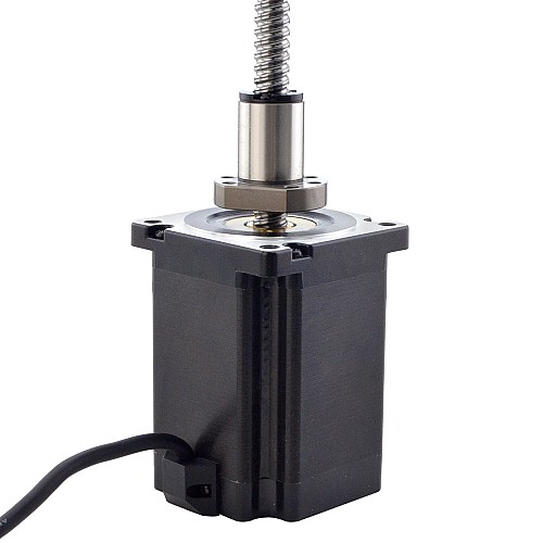 NEMA 34 외부 볼 나사 선형 스테퍼 모터 8Nm(1132.90oz.in) 6.0A 114mm 스택 나사 리드 10mm(0.3937) 리드 길이 200mm