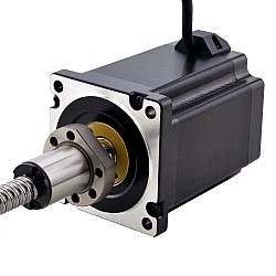 NEMA 34 외부 볼 나사 선형 스테퍼 모터 8Nm(1132.90oz.in) 6.0A 114mm 스택 나사 리드 10mm(0.3937") 리드 길이 200mm