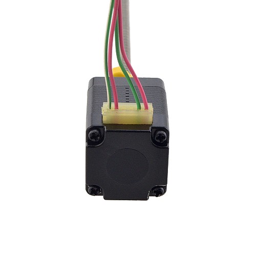NEMA 8 외부 사다리꼴선형 스테퍼 모터 0.5A 30mm 스택 나사 리드 2mm(0.07874) 리드 길이 100mm