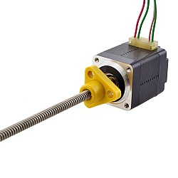 NEMA 8 외부 사다리꼴선형 스테퍼 모터 0.5A 30mm 스택 나사 리드 2mm(0.07874") 리드 길이 100mm