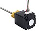 NEMA 8 외부 사다리꼴 선형 스테퍼 모터 0.5A 28.2mm 스택 나사 리드 1mm(0.03937) 리드 길이 100mm