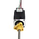 NEMA 8 외부 사다리꼴 선형 스테퍼 모터 0.5A 28.2mm 스택 나사 리드 1mm(0.03937) 리드 길이 100mm