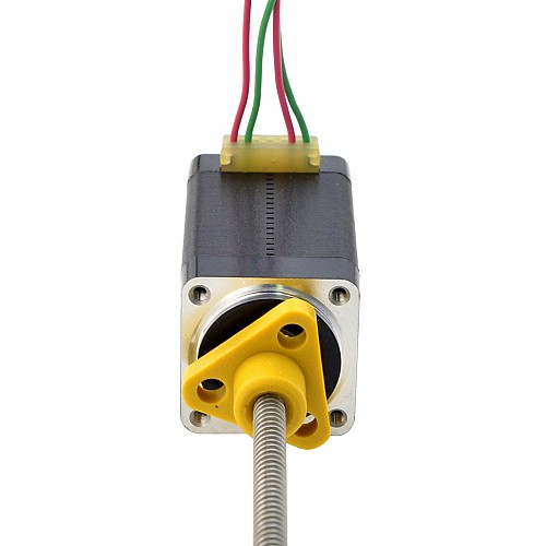NEMA 8 외부 사다리꼴선형 스테퍼 모터 0.5A 38.2mm 스택 나사 리드 2mm(0.07874) 리드 길이 100mm NEMA 8 외부 사다리꼴선형 스테퍼 모터 0.5A 38.2mm 스택 나사 리드 2mm(0.07874) 리드 길이 100mm