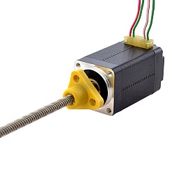NEMA 8 외부 사다리꼴 선형 스테퍼 모터 0.5A 38.2mm StackScrew 리드 4mm(0.1575") 리드 길이 100mm
