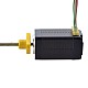 NEMA 8 외부 사다리꼴 선형 스테퍼 모터 0.5A 38.2mm 스택 나사 리드 1mm(0.03937) 리드 길이 100mm