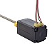 NEMA 8 외부 사다리꼴 선형 스테퍼 모터 0.5A 38.2mm 스택 나사 리드 1mm(0.03937) 리드 길이 100mm