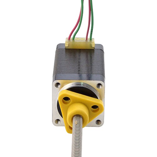 NEMA 8 외부 사다리꼴 선형 스테퍼 모터 0.5A 38.2mm 스택 나사 리드 1mm(0.03937) 리드 길이 100mm
