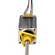 NEMA 8 외부 사다리꼴 선형 스테퍼 모터 0.5A 38.2mm 스택 나사 리드 1mm(0.03937) 리드 길이 100mm
