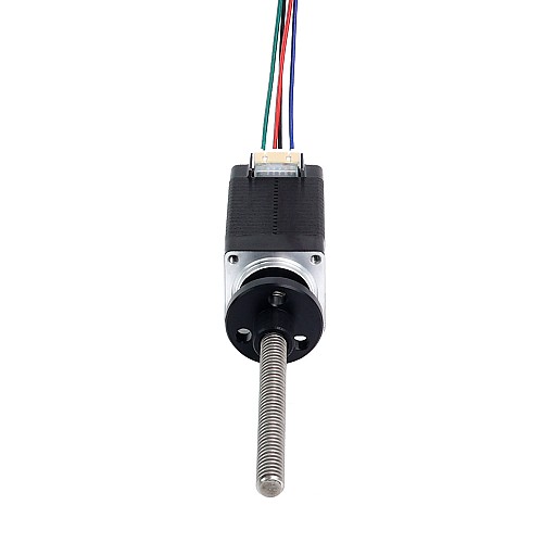 Nema 8 외부 사다리꼴 선형 스테퍼 모터 0.6A 38mm 스택 나사 리드 2mm(0.07874) 리드 길이 60mm