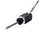 Nema 8 외부 사다리꼴 선형 스테퍼 모터 0.6A 38mm 스택 나사 리드 2mm(0.07874) 리드 길이 60mm