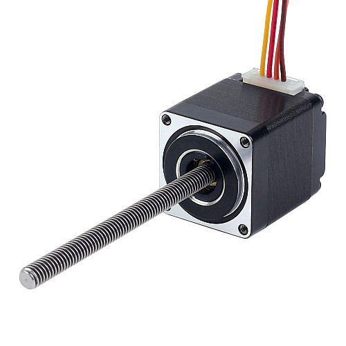 Nema 11 비캡티브 34mm 스택 0.75A 리드 2mm(0.07874") 길이 100mm - 11N13S0754AA4-100RS | StepperOnline