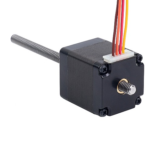 Nema 11 비캡티브 34mm 스택 0.75A 리드 2mm(0.07874") 길이 100mm - 11N13S0754AA4-100RS | StepperOnline