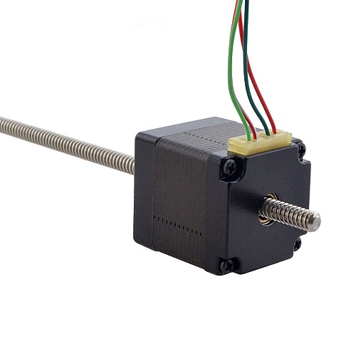 NEMA 11 비캡티브 Acme 선형 스테퍼 모터 1.0A 32.2mm 스택 나사 리드 1.27mm(0.05) 리드 길이 200mm