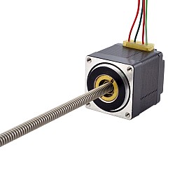 NEMA 11 비캡티브 Acme 선형 스테퍼 모터 1.0A 32.2mm 스택 나사 리드 1.27mm(0.05") 리드 길이 200mm