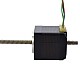 NEMA 11 비캡티브 Acme 선형 스테퍼 모터 1.0A 32.2mm 스택 나사 리드 2.54mm(0.1) 리드 길이 200mm