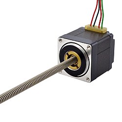 NEMA 11 비캡티브 Acme 선형 스테퍼 모터 1.0A 32.2mm 스택 나사 리드 2.54mm(0.1") 리드 길이 200mm