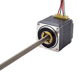 NEMA 11 비캡티브 Acme 선형 스테퍼 모터 1.0A 32.2mm 스택 나사 리드 5.08mm(0.2") 리드 길이 200mm