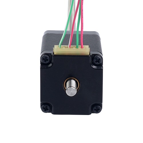 NEMA 11 비캡티브 Acme 선형 스테퍼 모터 1.0A 46mm 스택 나사 리드 0.635mm(0.025) 리드 길이 250mm - 11N18S1004ED5-250RS | StepperOnline