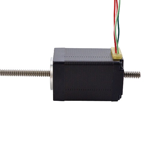 NEMA 11 비캡티브 Acme 선형 스테퍼 모터 1.0A 46mm 스택 나사 리드 1.27mm(0.05) 리드 길이 200mm