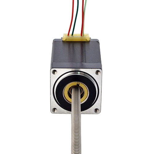 NEMA 11 비캡티브 Acme 선형 스테퍼 모터 1.0A 46mm 스택 나사 리드 1.27mm(0.05) 리드 길이 200mm