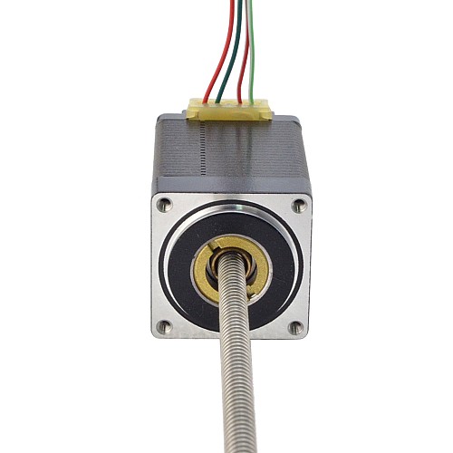 NEMA 11 비캡티브 Acme 선형 스테퍼 모터 1.0A 46mm 스택 나사 리드 2.54mm(0.1) 리드 길이 200mm