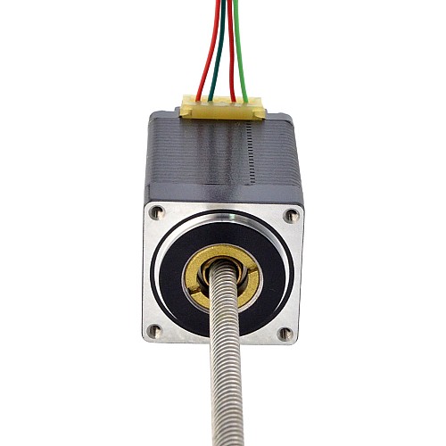 NEMA 11 비캡티브 Acme 선형 스테퍼 모터 1.0A 46mm 스택 나사 리드 10.16mm(0.4) 리드 길이 200mm NEMA 11 비캡티브 Acme 선형 스테퍼 모터 1.0A 46mm 스택 나사 리드 10.16mm(0.4) 리드 길이 200mm