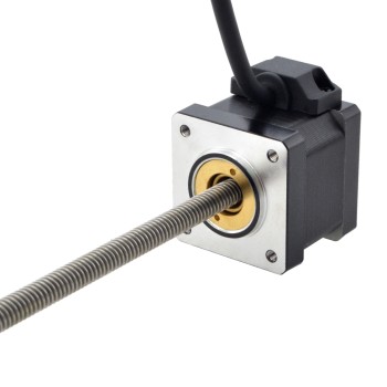 NEMA 14 비캡티브 Acme 선형 스테퍼 모터 1.5A 34mm 스택 나사 리드 2.54mm(0.1") 리드 길이 200mm