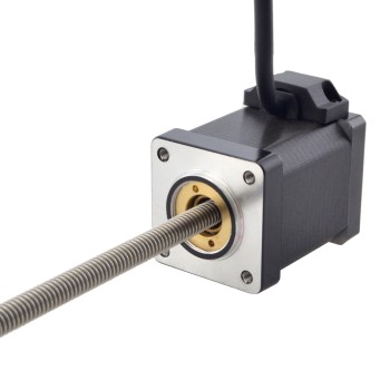 NEMA 14 비캡티브 Acme 선형 스테퍼 모터 1.5A 47mm 스택 나사 리드 1.27mm(0.05") 리드 길이 200mm