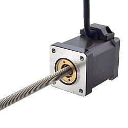 NEMA 14 비캡티브 Acme 선형 스테퍼 모터 1.5A 47mm 스택 나사 리드 1.27mm(0.05") 리드 길이 200mm