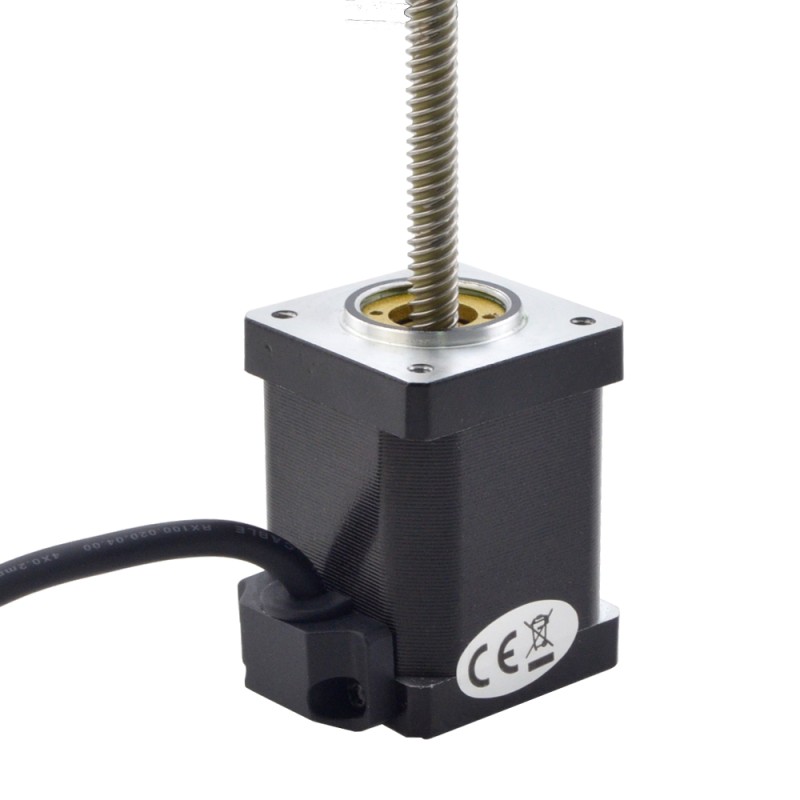NEMA 14 비캡티브 Acme 선형 스테퍼 모터 1.5A 47mm 스택 나사 리드 6.35mm(0.25) 리드 길이 200mm