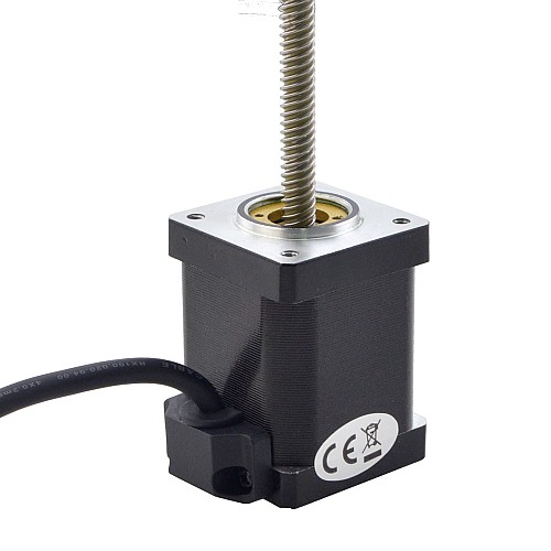 NEMA 14 비캡티브 Acme 선형 스테퍼 모터 1.5A 47mm 스택 나사 리드 6.35mm(0.25) 리드 길이 200mm NEMA 14 비캡티브 Acme 선형 스테퍼 모터 1.5A 47mm 스택 나사 리드 6.35mm(0.25) 리드 길이 200mm