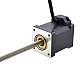 NEMA 14 비캡티브 Acme 선형 스테퍼 모터 1.5A 47mm 스택 나사 리드 6.35mm(0.25) 리드 길이 200mm NEMA 14 비캡티브 Acme 선형 스테퍼 모터 1.5A 47mm 스택 나사 리드 6.35mm(0.25) 리드 길이 200mm