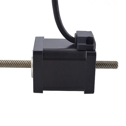 NEMA 14 피드스루 모터 선형 스테퍼 모터 1.5A 47mm 길이 리드 12.7mm(0.5) 스트로크 200mm