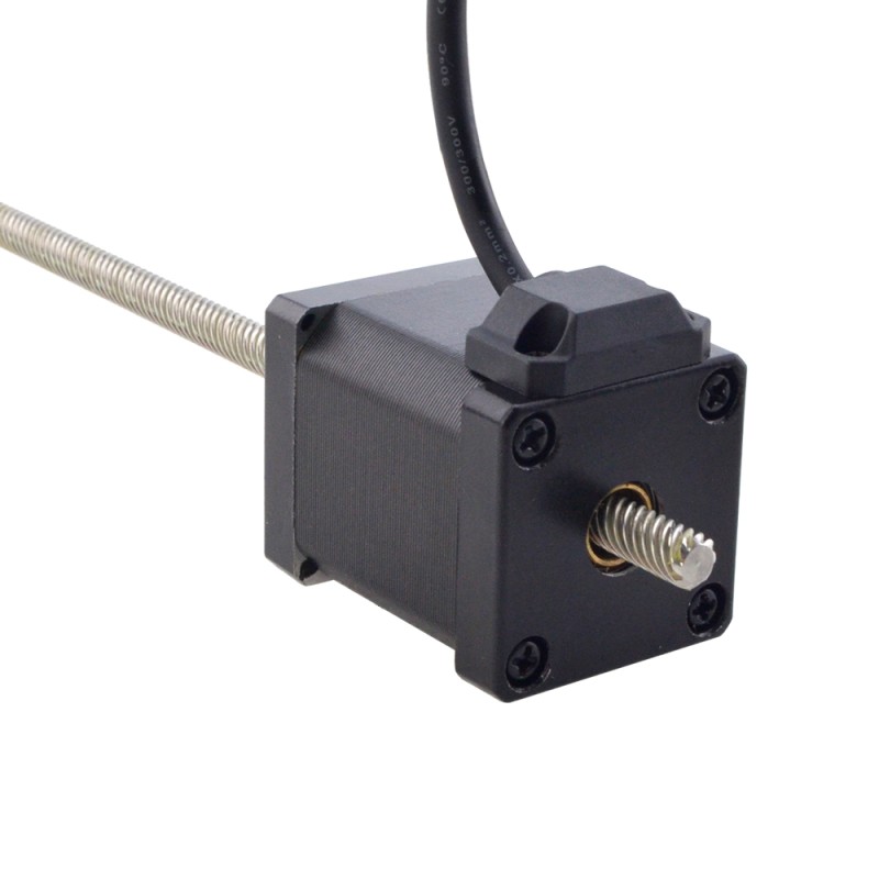 NEMA 14 피드스루 모터 선형 스테퍼 모터 1.5A 47mm 길이 리드 12.7mm(0.5) 스트로크 200mm