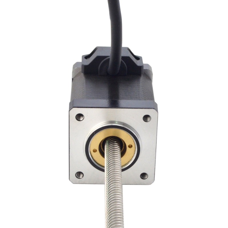 NEMA 14 피드스루 모터 선형 스테퍼 모터 1.5A 47mm 길이 리드 12.7mm(0.5) 스트로크 200mm